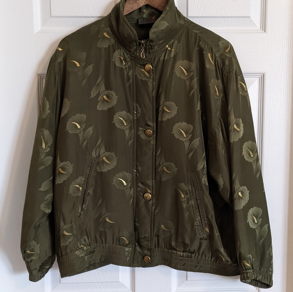 Mureli Jackets & Blazers - Vintage Mureli Silk Bomber Jacket, Large